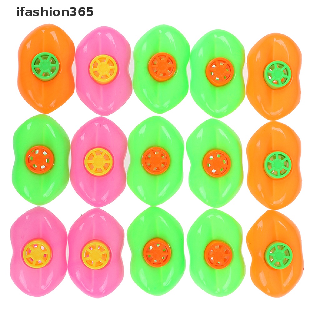 Set 15 Còi Nhựa Hình Đôi Môi Nhiều Màu Sắc Dùng Trong Tiệc Sinh Nhật Cho Bé ifashion365