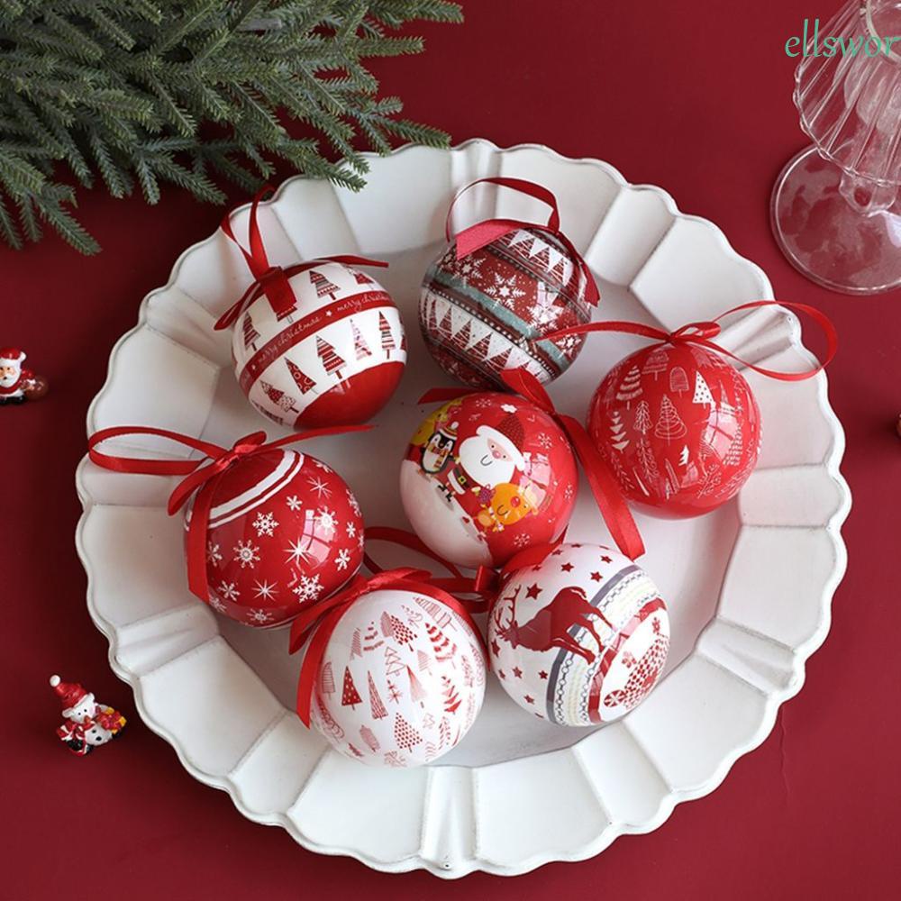 Phụ Kiện Trang Trí Cây Thông Giáng Sinh Năm Mới Bằng Xốp Siêu Nhẹ 7.2Cm DIY