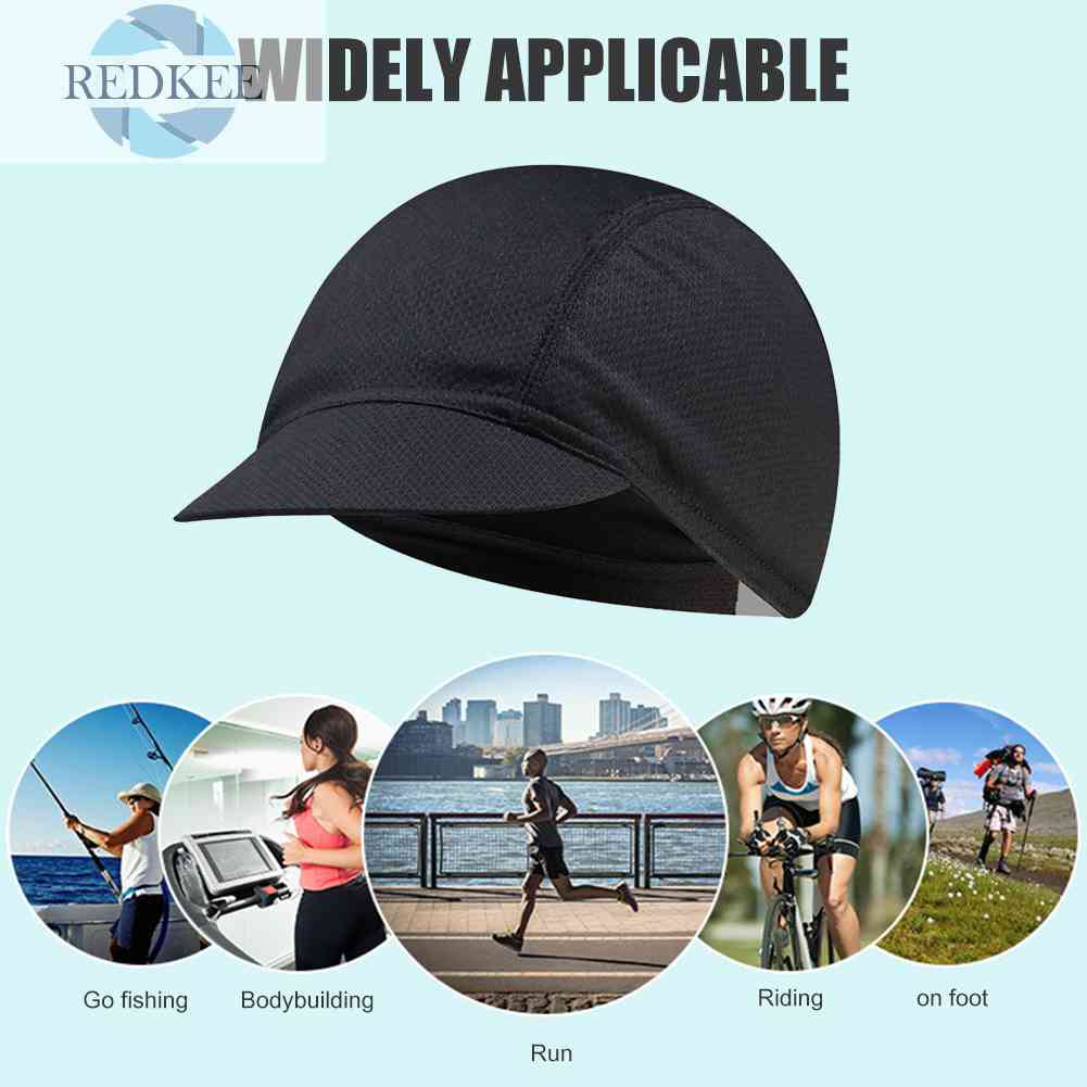 Mũ Lưới Chống Nắng Co Giãn Màu Sắc Trơn Dành Cho Đạp Xe Ngoài Trời