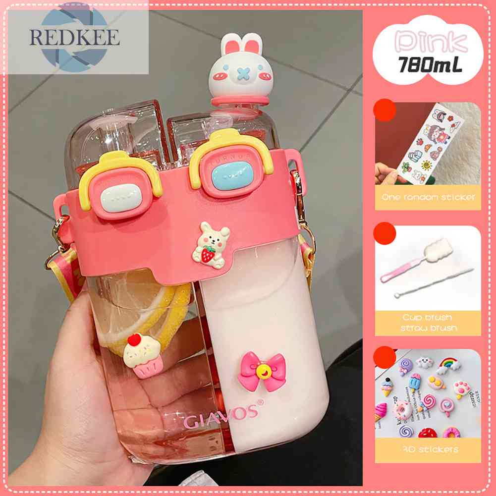 Bình Nước 780ML Hoạt Hình Dễ Thương Cho Bé