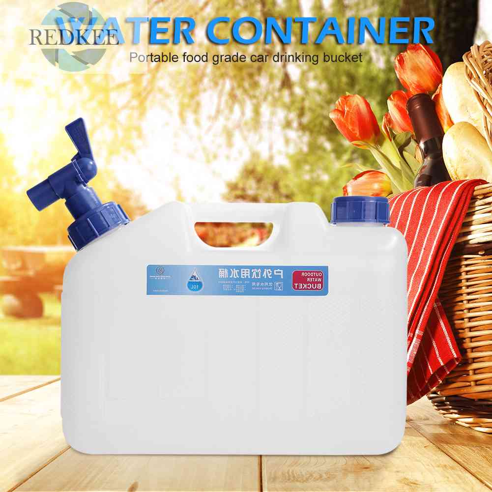 Bình Đựng Nước 15L Kèm Vòi Tiện Dụng Cho Hoạt Động Ngoài Trời Kèm 2 Tay Cầm