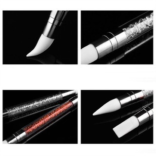 Bút 2 đầu silicon dán sticker (Cây) lẻ 1 cây ngẫu nhiên làm móng nail