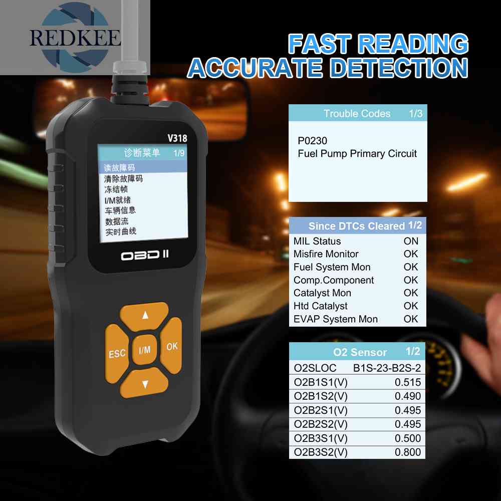 Máy Quét Kiểm Tra Xe Hơi ABS Với Màn Hình Màu