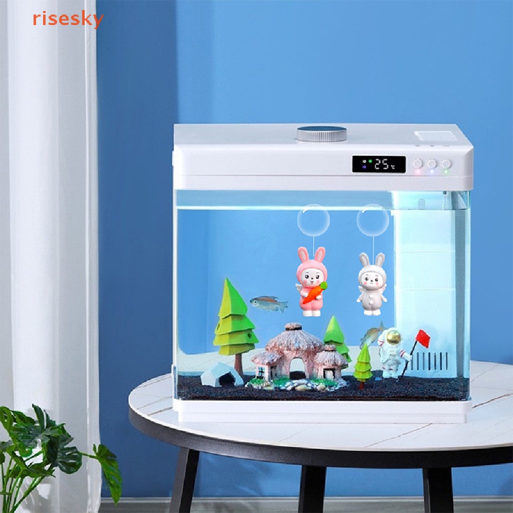 [risesky] Mặt Dây Chuyền Thủ Công Nhỏ Nhắn Hình Cá Thiên Thần Thỏ Dễ Thương Sáng Tạo Trang Trí Bể Cá
