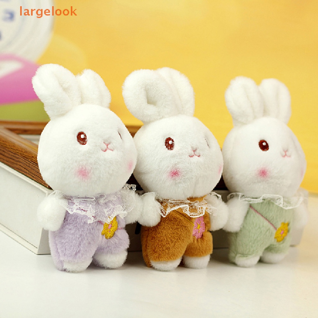 Thỏ Nhồi Bông Mềm Mại 10cm Trang Trí Móc Khóa