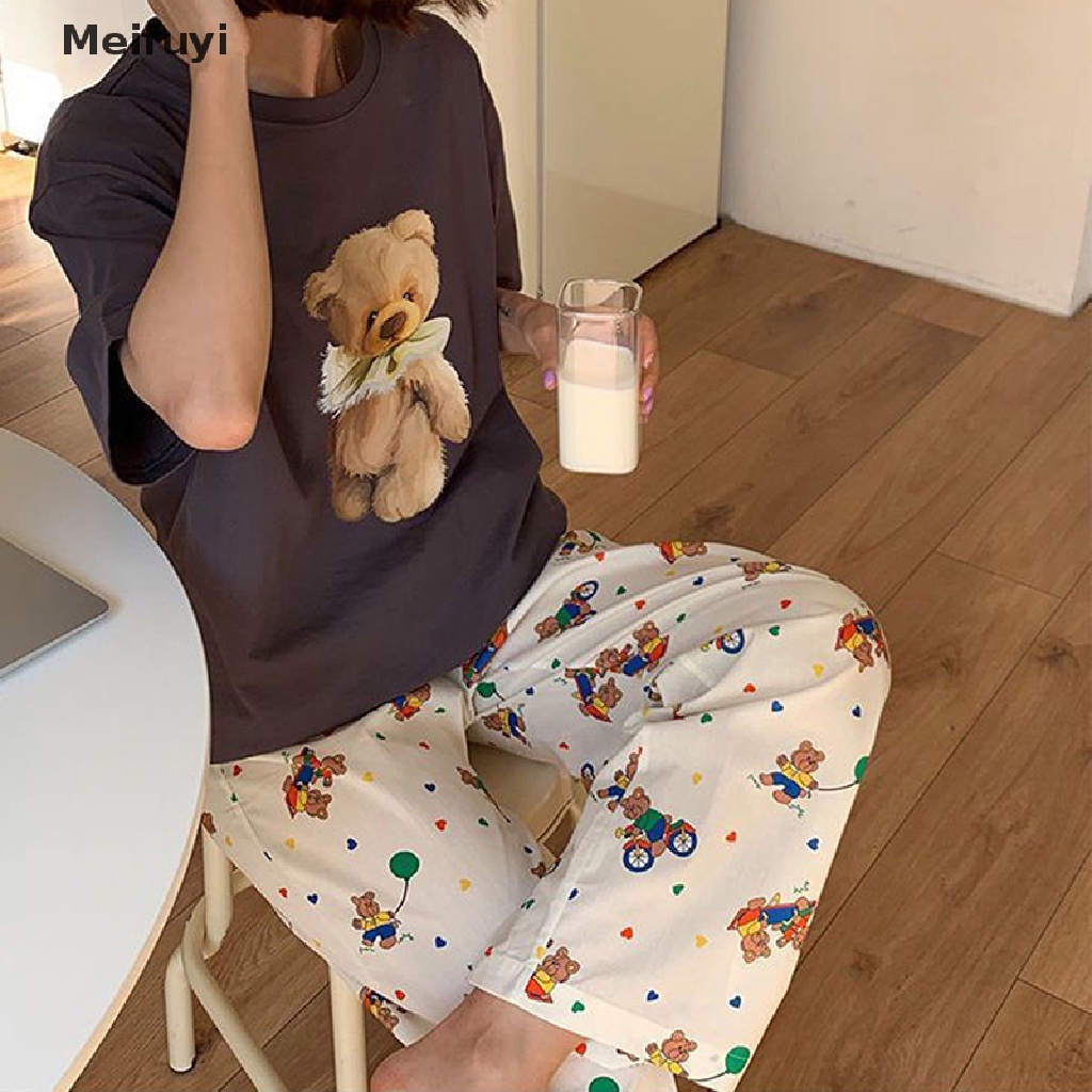 [Meifuyi] Quần Pijama Họa Tiết Hoạt Hình Disney Dễ Thương Thời Trang Xuân Hè