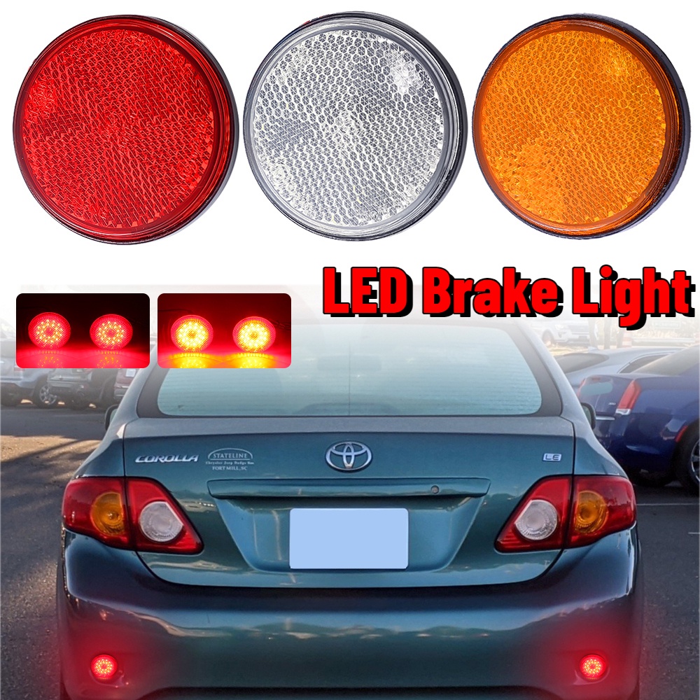 Đèn LED Tín Hiệu Xoay Tròn Phản Quang Cho Xe Hơi Xe Máy