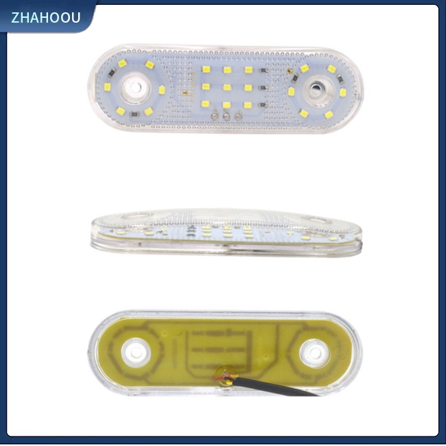 ☃Nhà Cửa☃ 1 Cặp Đèn Tín Hiệu 21 Bóng Led 12-24v Ip67 Chống Thấm Nước Hình Oval Cho Xe Tải