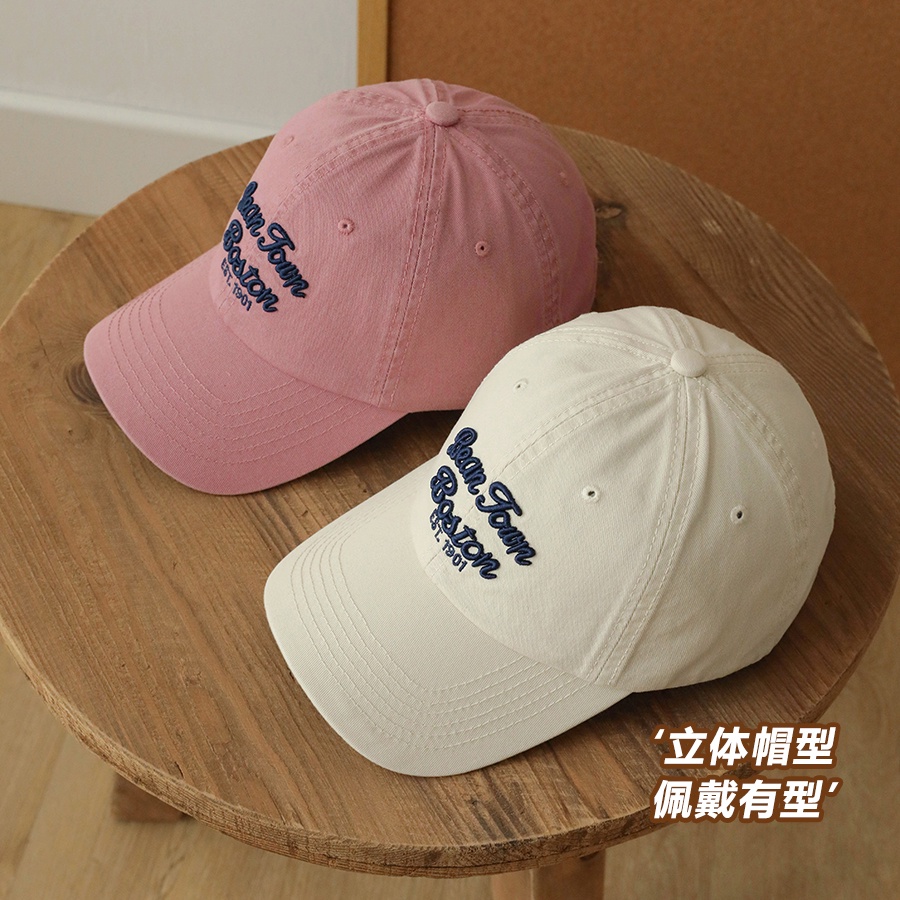 Mũ Lưỡi Trai Chất Liệu Cotton Mềm Mại Thêu Họa Tiết Phong Cách Retro Mỹ Thời Trang Mùa Hè Cho Nam Và Nữ