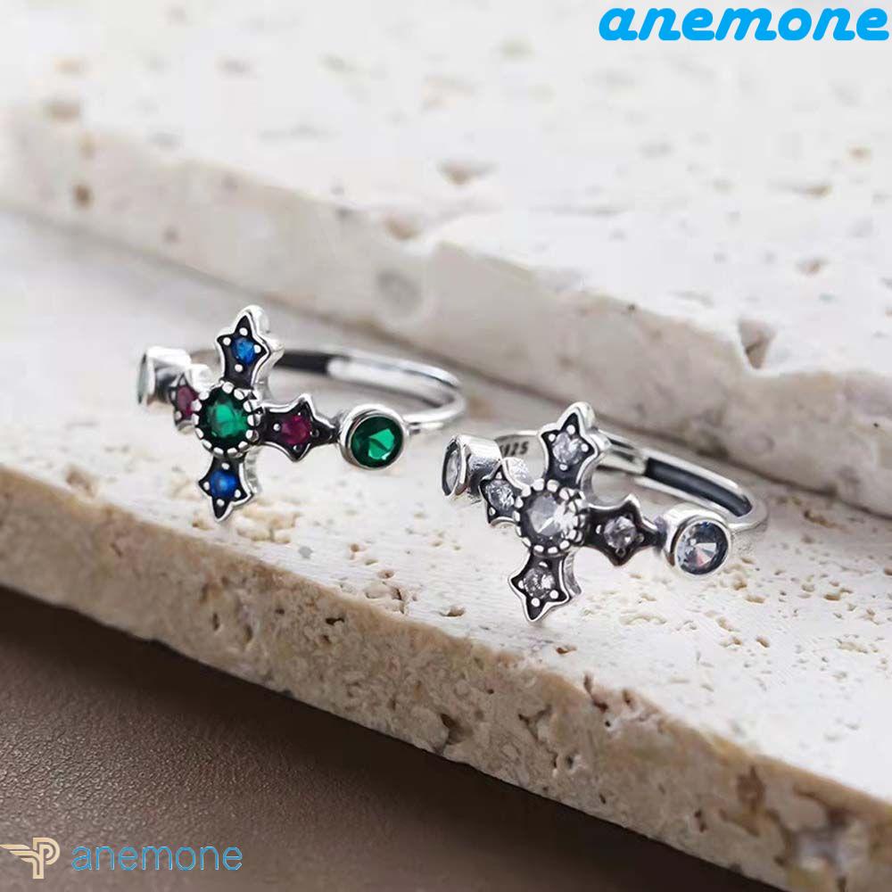 Nhẫn Hở Đính Đá Zircon Cổ Điển Cá Tính Cho Bạn Gái