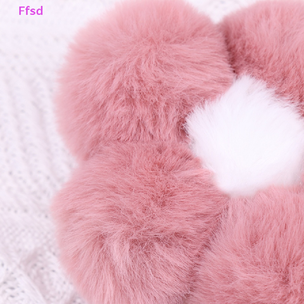 {Ffsd} Móc Khóa Gắn Bóng Lông Giả Hình Hoa Hướng Dương Đáng Yêu Có Móc Khóa * Bán Chạy