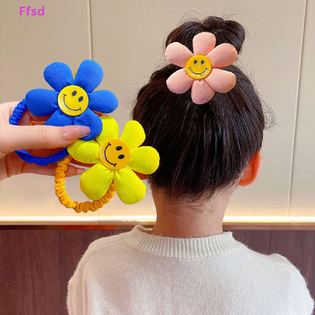 {Ffsd} Dây Buộc Tóc Đuôi Ngựa Cao Hình Hoa Hướng Dương Đáng Yêu Cho Bé * Hàng Bán Chạy