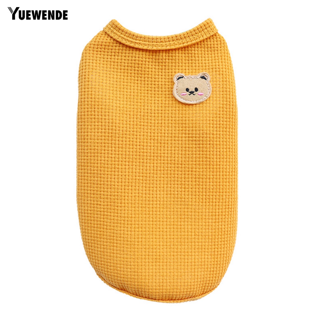 Áo Không Tay Màu Sắc Tươi Sáng In Họa Tiết Bánh Waffle Dành Cho Thú Cưng