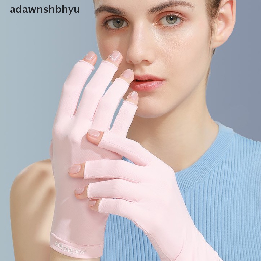 1 Đôi Găng Tay Chống Tia UV Không Ngón Tiện Dụng Khi Làm Móng