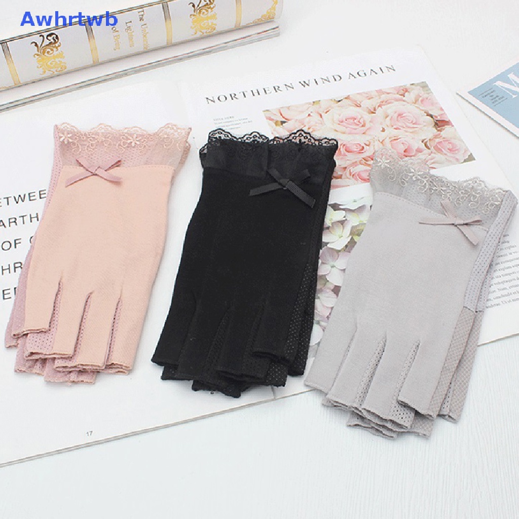 1 Cặp Găng Tay Chống Tia UV Không Xỏ Ngón Cho Đèn LED / Dụng Cụ Làm Móng Mới