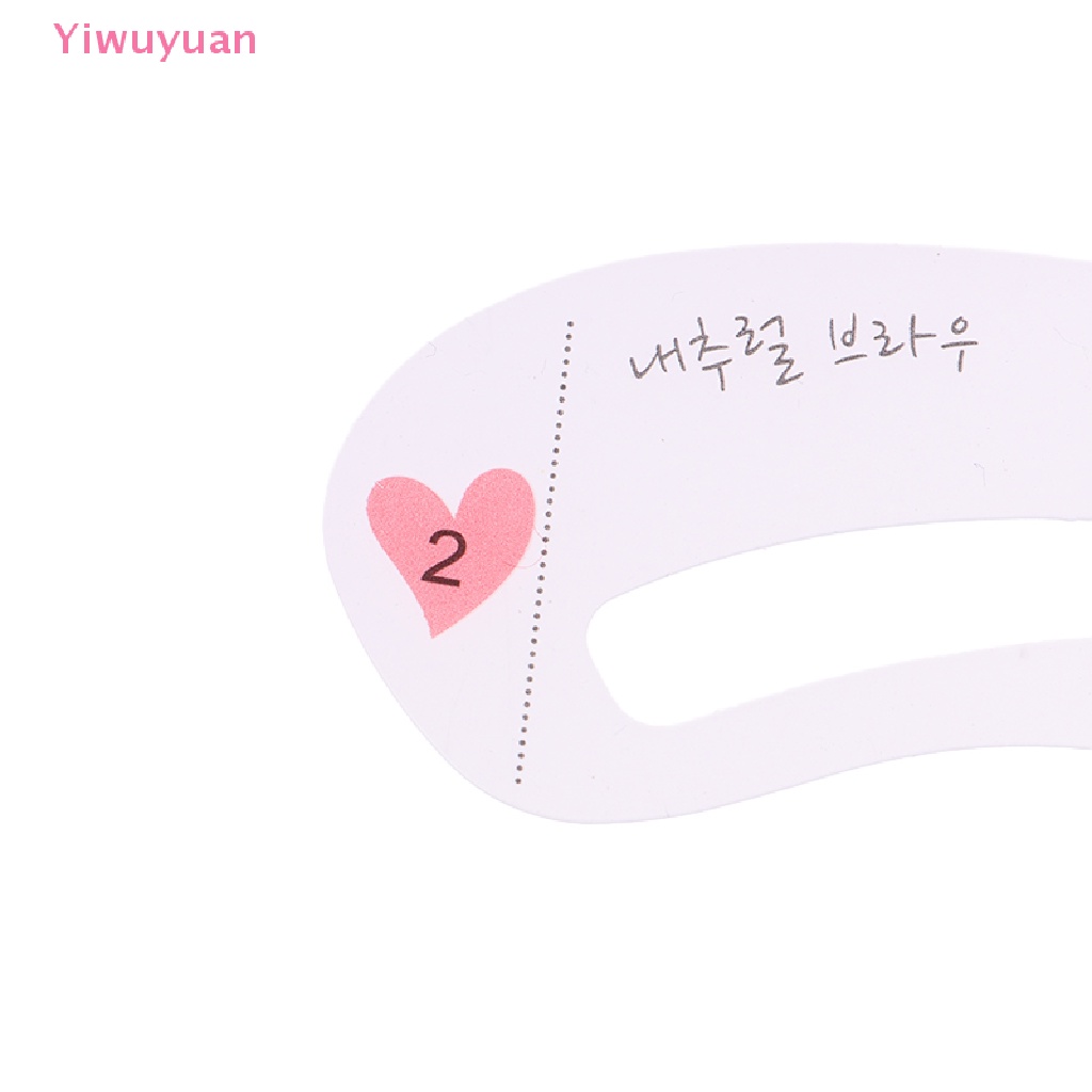 < Yiwuyuan > 10 Túi Khuôn Vẽ Chân Mày 3 Phong Cách Có Thể Tái Sử Dụng