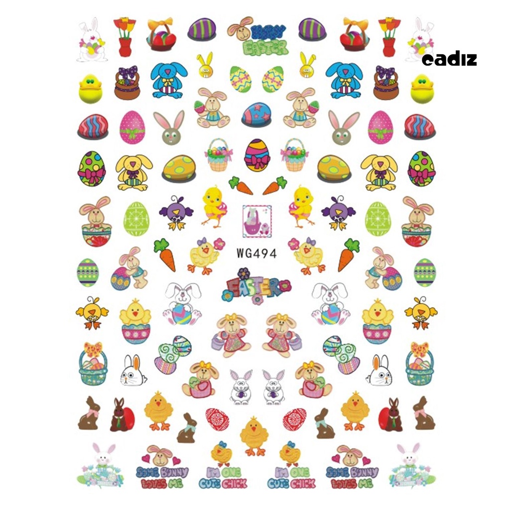 Miếng Dán Trang Trí Móng Tay Nhiều Kiểu Dáng Không Phai Dễ Dàng Tháo Rời