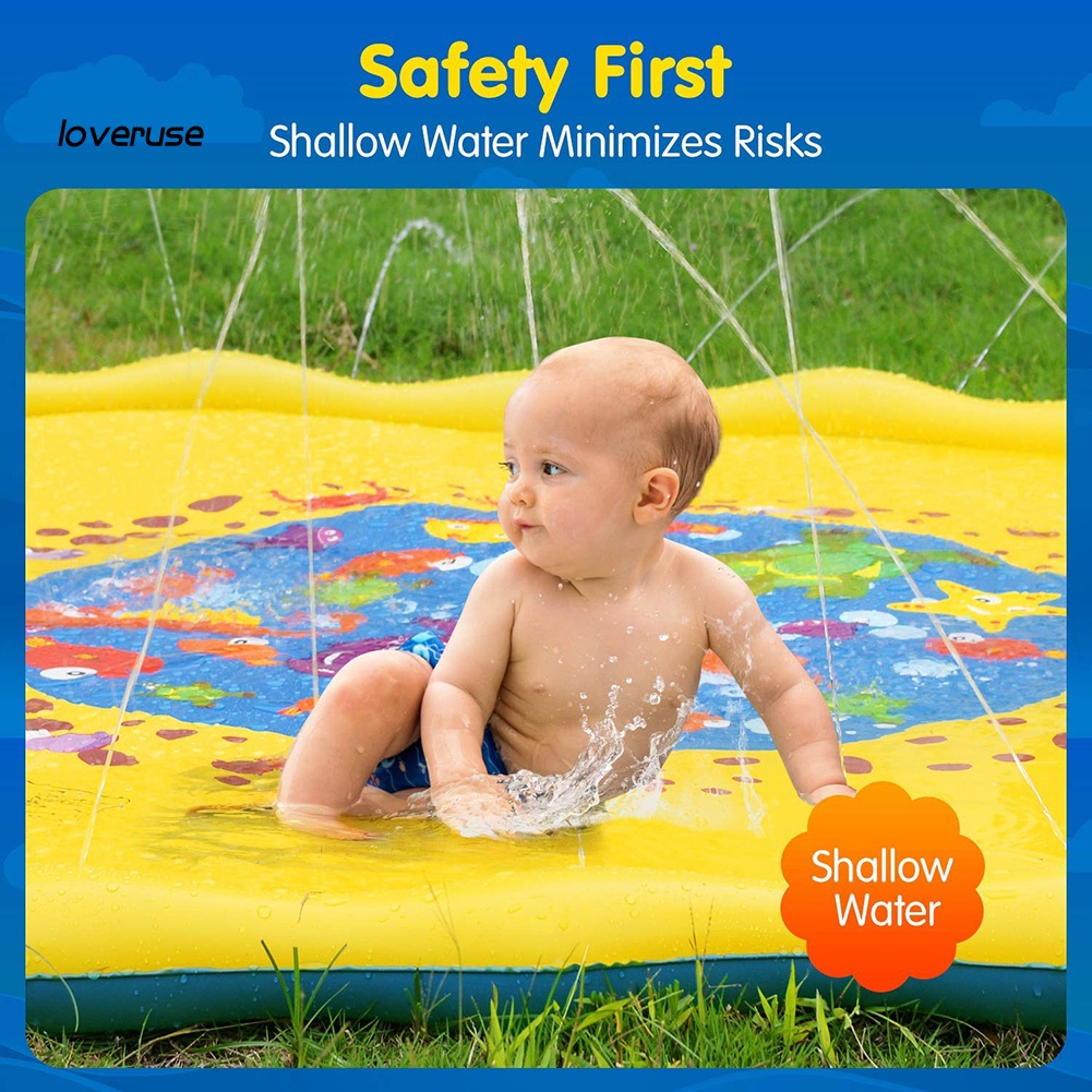 Thảm Bơm Hơi Phun Nước Chơi Ngoài Trời Cho Trẻ Em