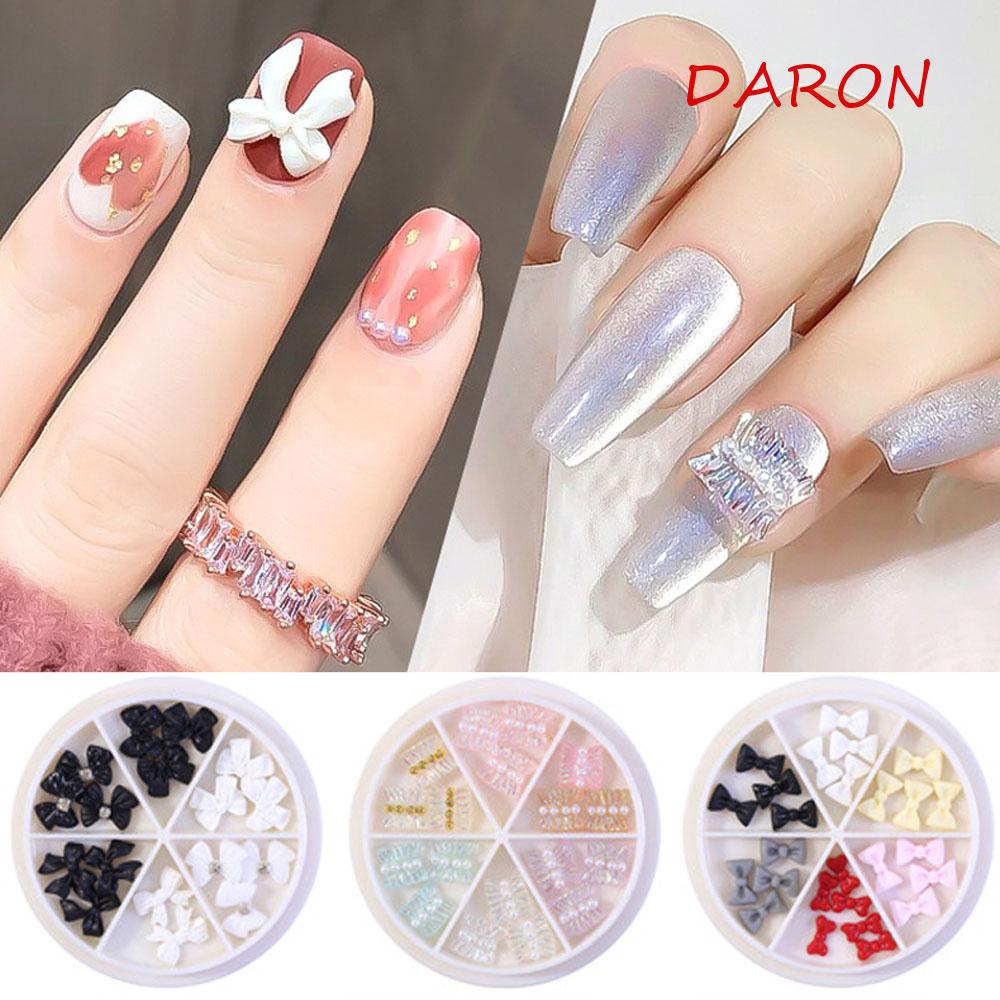 1 Hộp Nơ Ruy Băng Trang Trí Móng Tay Nghệ Thuật|Phụ Kiện Trang Trí Móng Tay DIY Xinh Xắn