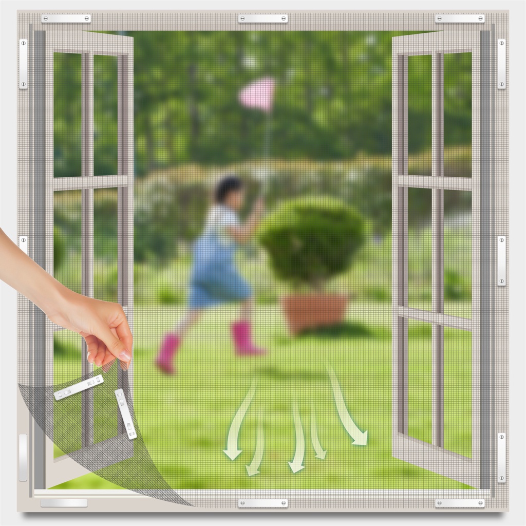 Set 5 / 8 Kẹp Cố Định Màn Cửa Sổ Tự Dính Không Cần Đục Lỗ Dễ Sử Dụng