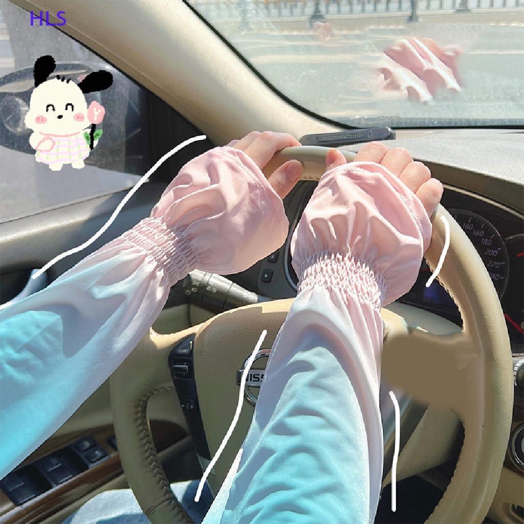 Vỏ Bọc Cánh Tay Bằng Lụa Lạnh Màu Gradient Chống Nắng Chống Tia UV Cho Chạy Bộ / Đạp Xe / Câu Cá