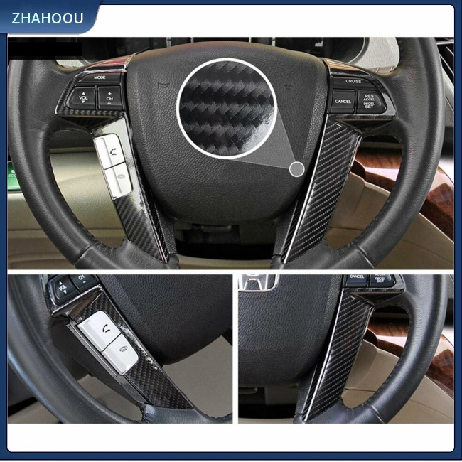 ☃Nhà Cửa☃ Miếng Dán Họa Tiết Sợi Carbon 5d Bóng Trang Trí Xe Hơi Diy