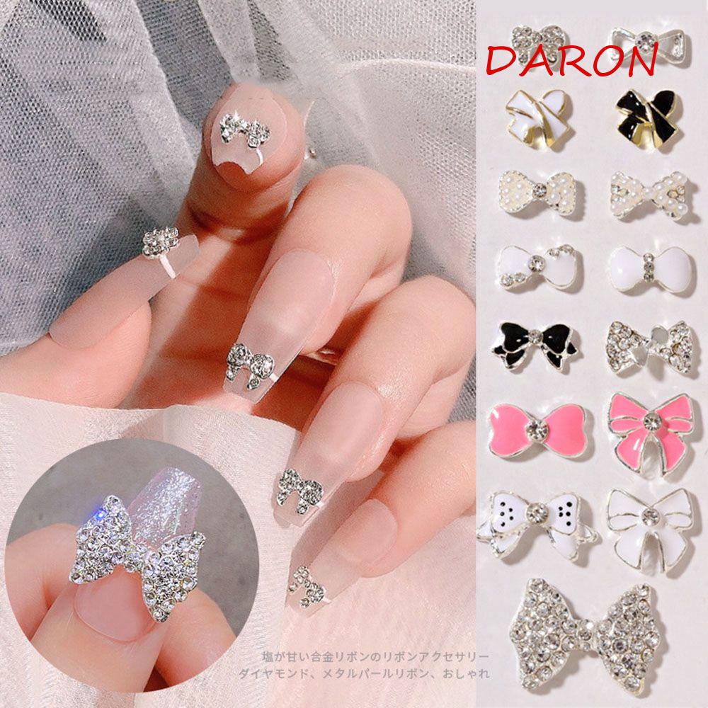 Phụ Kiện Nơ Lấp Lánh Trang Trí Móng Tay Nghệ Thuật