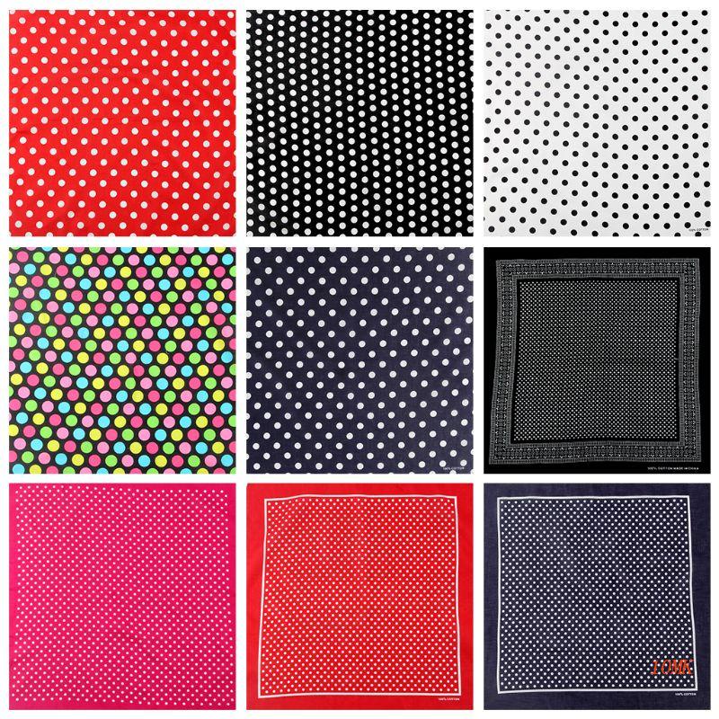 Khăn Choàng Cổ Vuông Họa Tiết Chấm Bi Phong Cách Cao Bồi Cho Nam Và Nữ