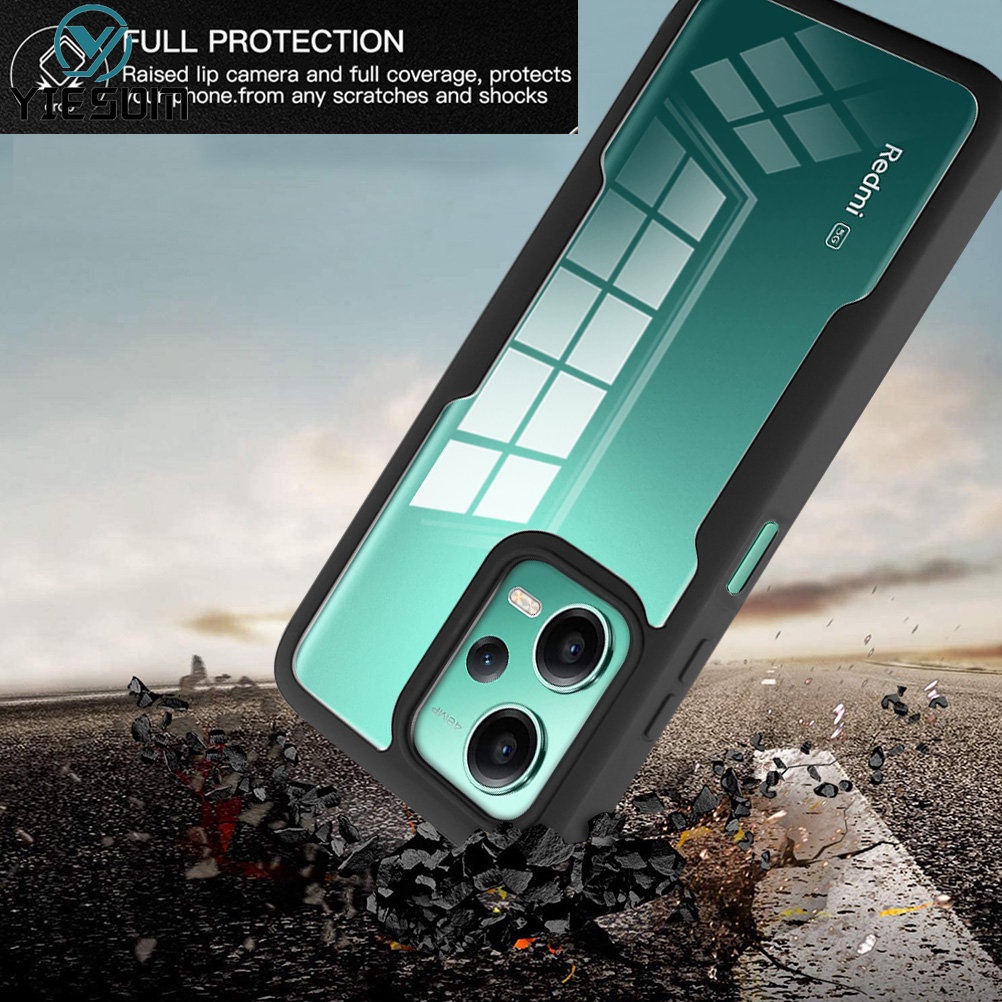 Ốp Điện Thoại Mềm Trong Suốt Bảo Vệ Toàn Diện 360 Độ Cho Xiaomi Redmi Note 12 Pro Plus 5G Note 12 Pro + Redmi 12C