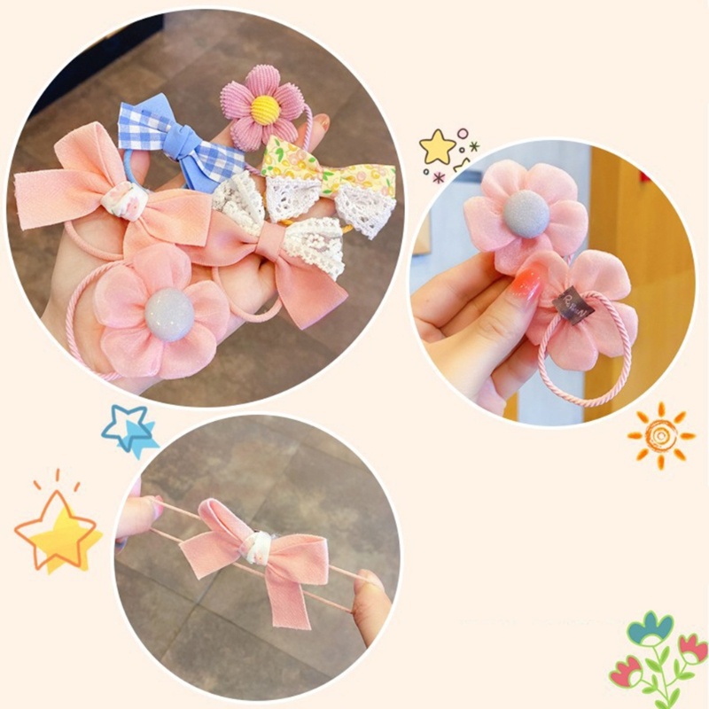 Set 10 Băng Đô Hoa Xinh Xắn Cho Bé Gái