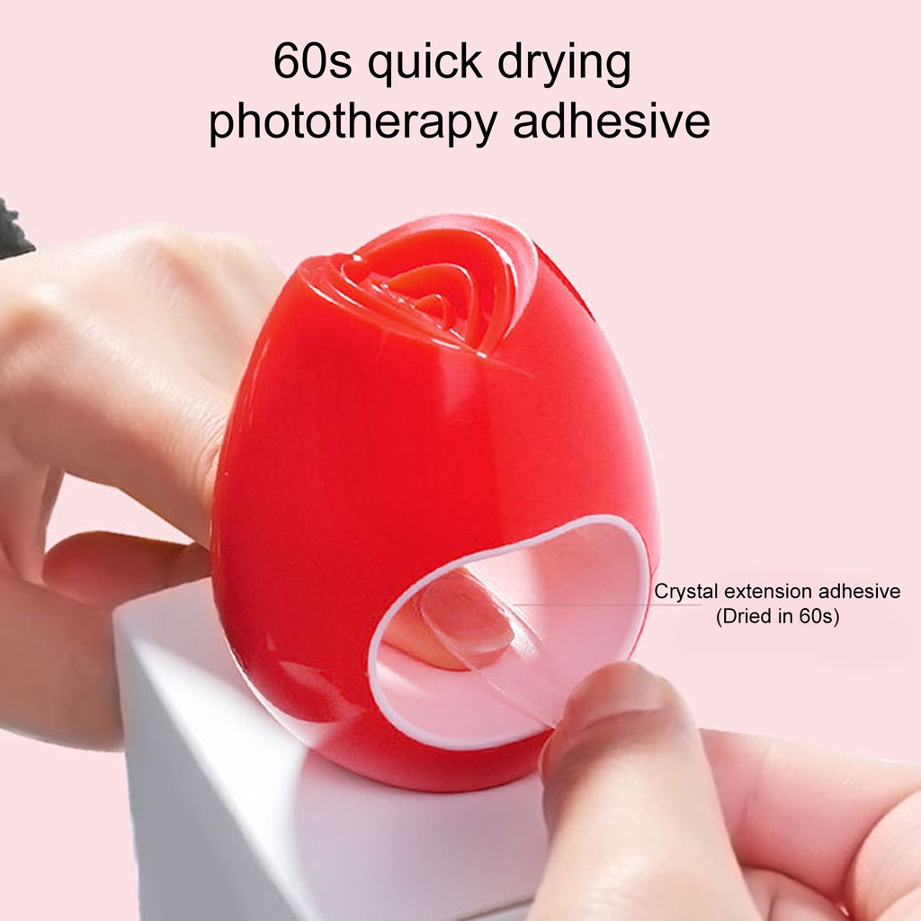 1 Bộ Đèn LED UV Làm Khô Móng Tay Không Chói Mắt Không Phai Màu Đen Nhanh Chóng