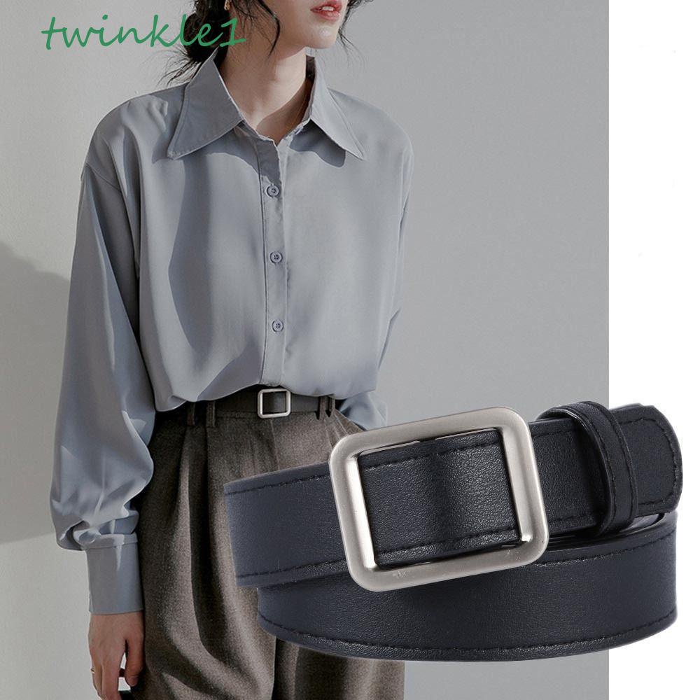 Thắt Lưng Khóa Kim Loại Không Xốp Thời Trang Cho Nam Nữ