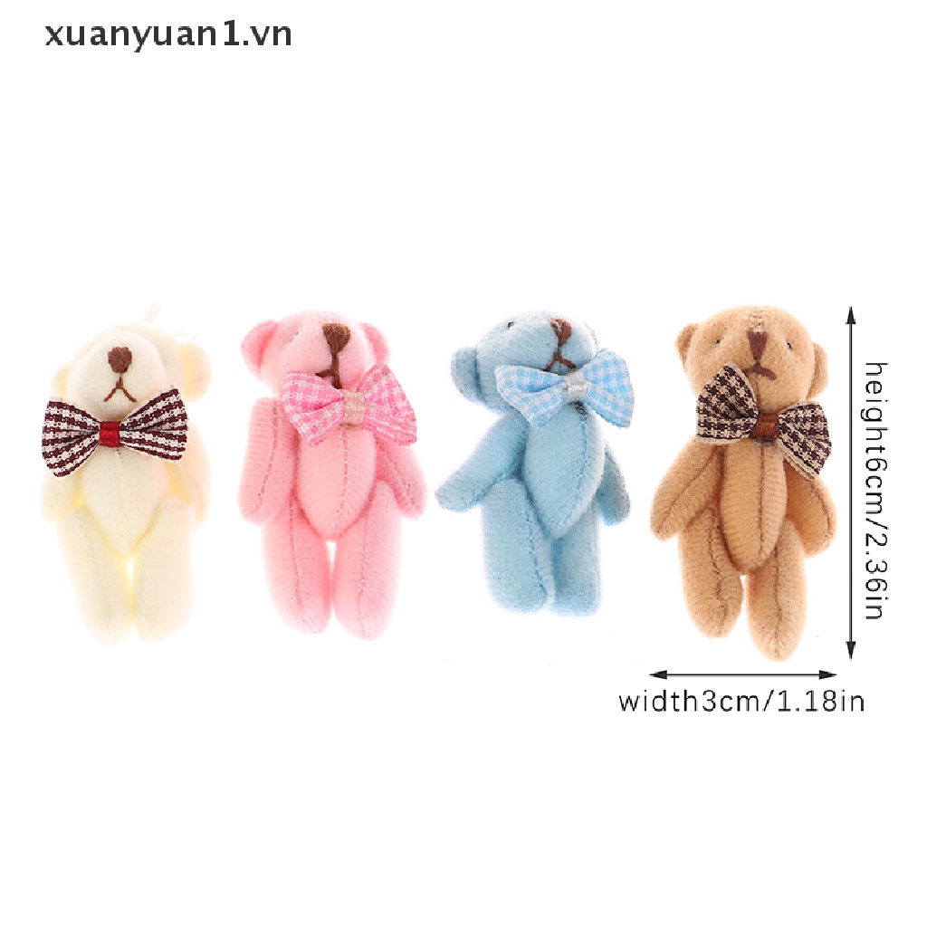 Gấu Nhồi Bông 6CM Có Khớp Cử Động Đáng Yêu