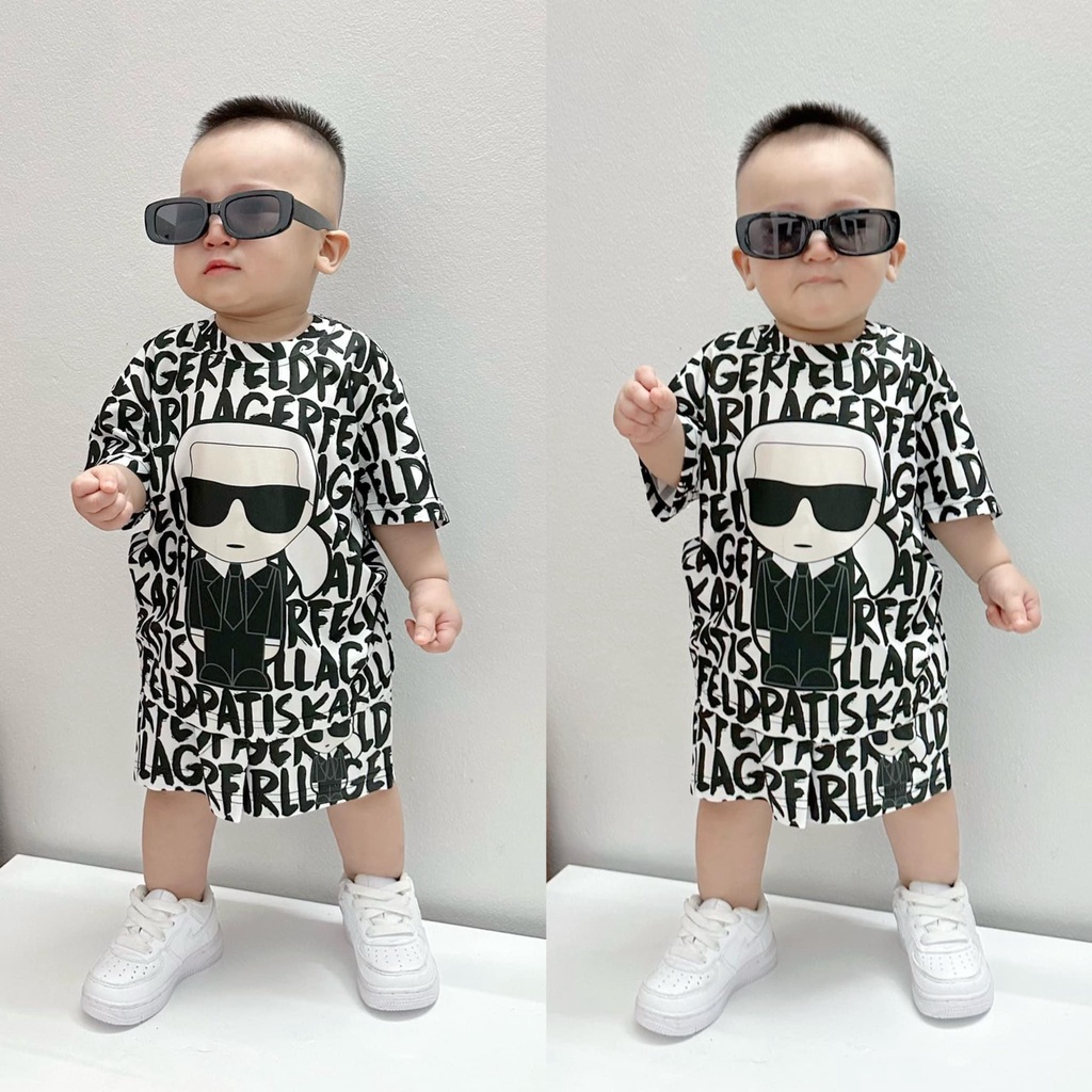 ✨BÁN SỈ✨Bộ fele đen trắng hoạ tiết in VNXK