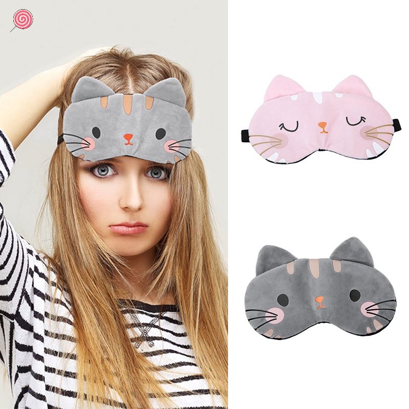 Mặt Nạ Ngủ In Họa Tiết Động Vật Dễ Thương Co Giãn Điều Chỉnh Được Kèm Dây Đeo Tùy Ý Thời Trang Cho Bé Trai Và Gái
