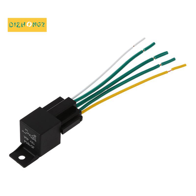 Rơ Le Thay Đổi Tự Động 12V 40A 5-Pin Kèm Giá Đỡ Ổ Cắm