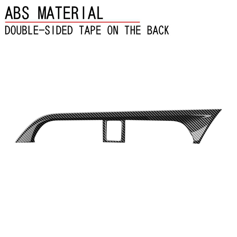 1 Khung Ốp Bảng Điều Khiển Lỗ Thông Gió Xe Hơi Bằng Sợi Carbon Cho Nissan KISKS Epower 2021-2023