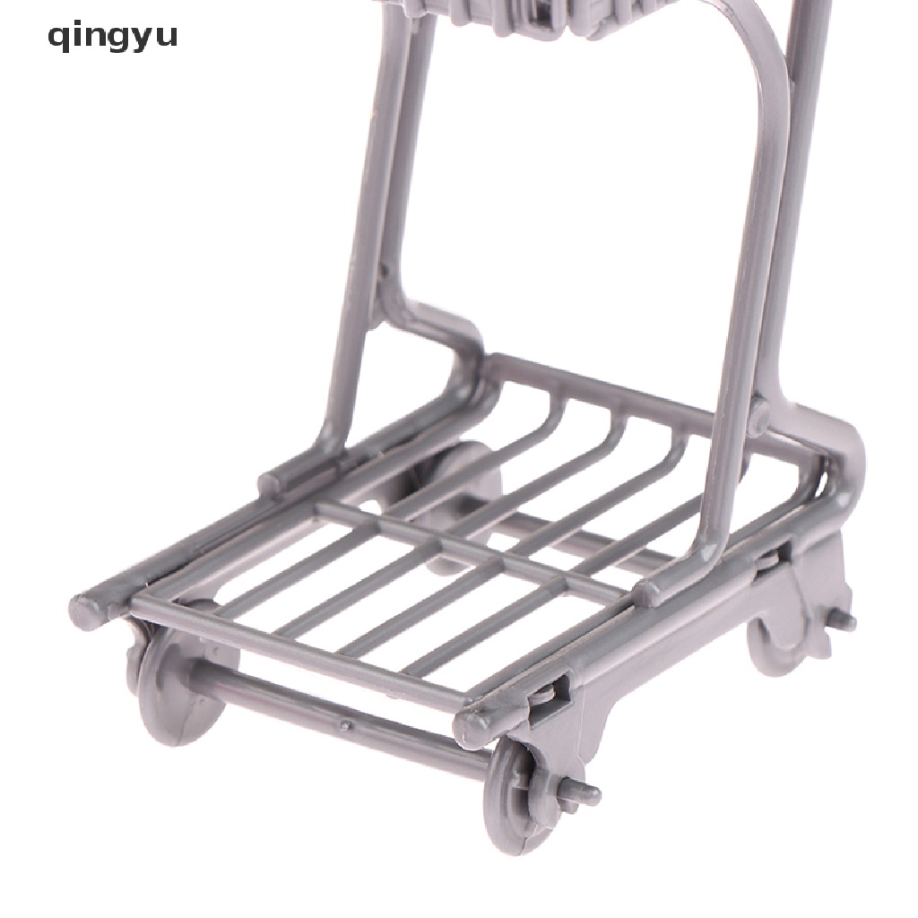 Mô Hình Xe Đẩy Mua Sắm Mini Thời Trang Cho Nhà Búp Bê