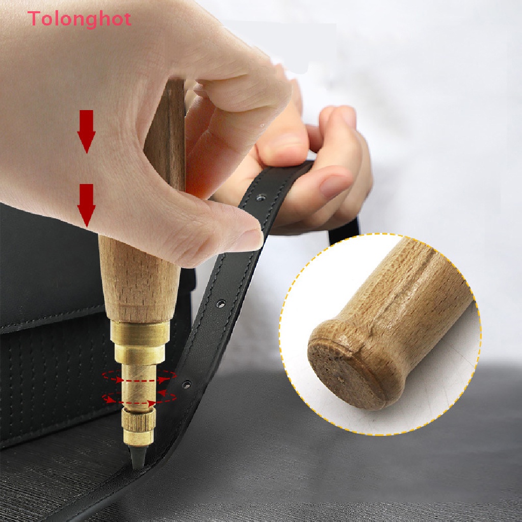 Bộ 6 Dụng Cụ Đục Lỗ Thắt Lưng Da Nhiều Đầu DIY