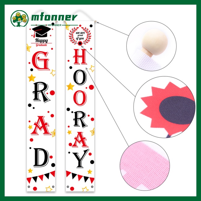 Set 2 Banner Trang Trí Nền Lễ Tốt Nghiệp 25x180cm 2021