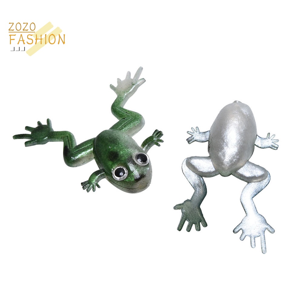 Bộ 10 Mồi Câu Cá Nhân Tạo Hình Ếch 3D Mềm Mại Tiện Dụng