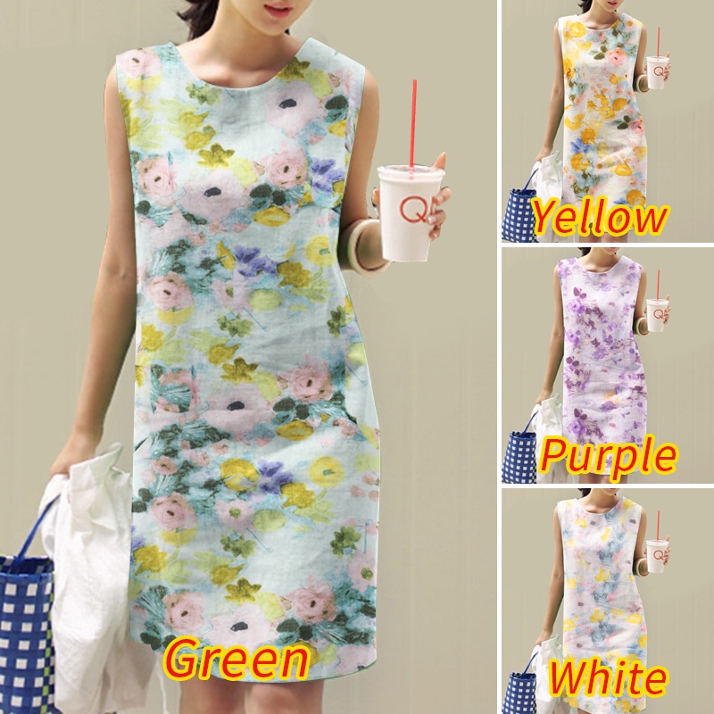 Zanzea Đầm ôm Cộc Tay Cổ Tròn Xẻ Tà Thời Trang Hàn