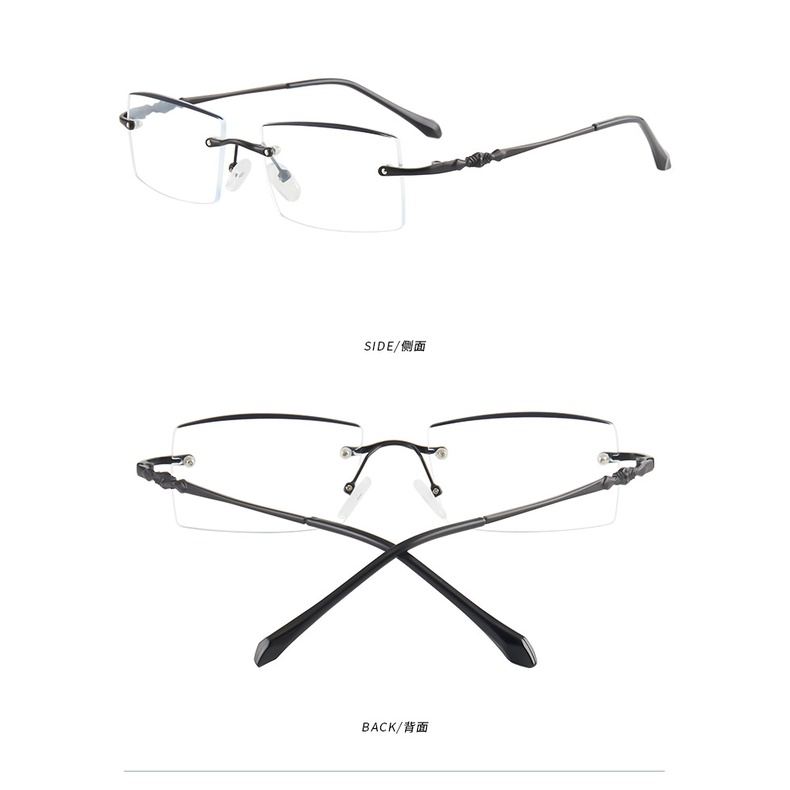 【-0°~-500°Kính Mát Gọng Vuông Chống Ánh Sáng Xanh Thời Trang Công Sở Cho Nam Và Nữ