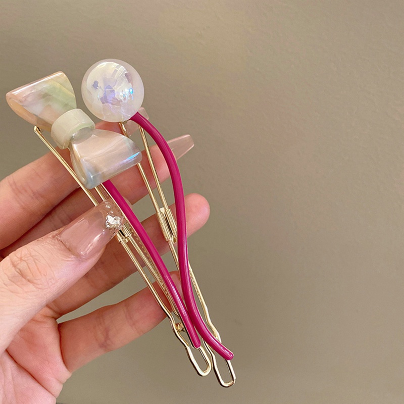 Kẹp Tóc Hình Nơ Đính Ngọc Trai Giả Thời Trang Cho Nữ