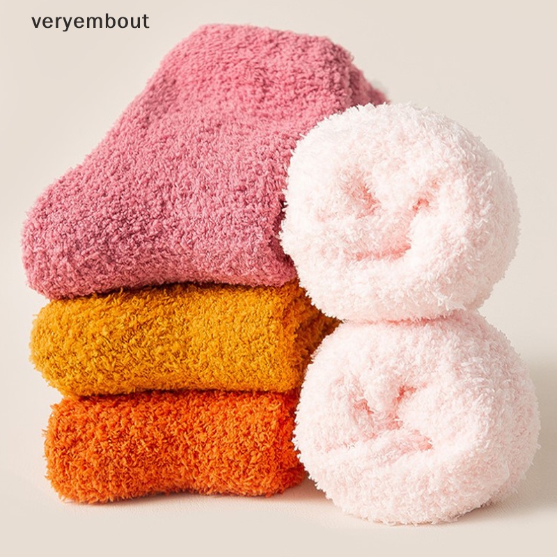 Đôi Vớ Giữ Ấm Mùa Đông Bằng Vải Lông Cừu Màu Trơn In Họa Tiết Động Vật Dễ Thương Dành Cho Nữ