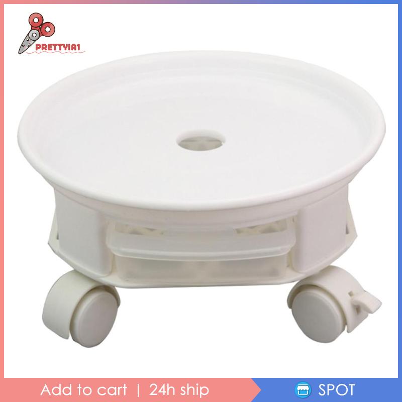 [Prettyia1] Khay Đựng Nước Có Bánh Xe Di Chuyển Được Kích Thước 24cm