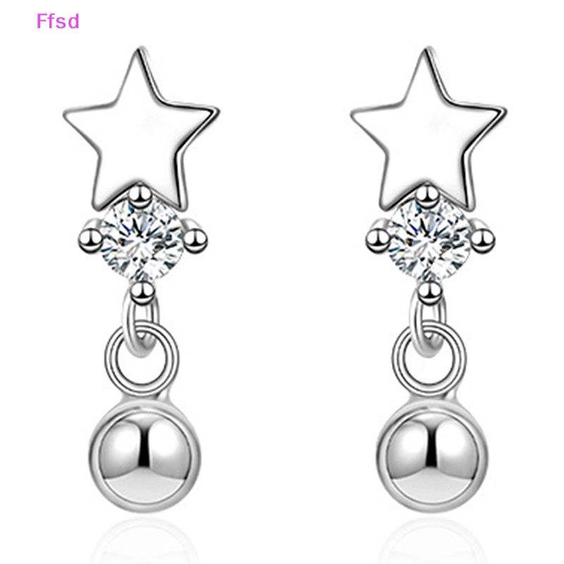 {Ffsd} Bán Chạy 2 Bông Tai Xỏ Sụn Tai Helix Pha Lê Ngôi Sao Nhỏ Phong Cách Hàn Quốc Cho Nữ