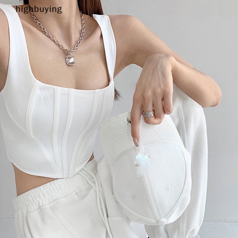 Áo Hai Dây Cổ Vuông Dáng Ôm Thời Trang Mùa Hè Quyến Rũ Cho Nữ