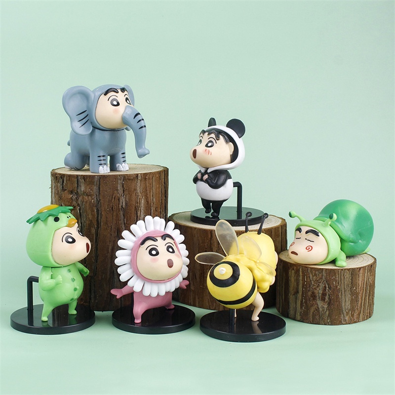 Bộ 6 Mô Hình Búp Bê Shin-chan Dùng Trang Trí