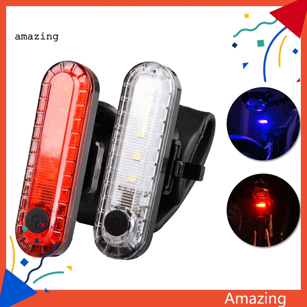 Đèn LED COB Cảnh Báo An Toàn Siêu Sáng Gắn Đuôi Xe Đạp Leo Núi